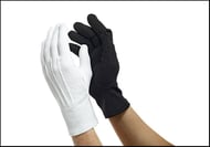 Nylon Gloves, One Size Fits All White, Per Dozen